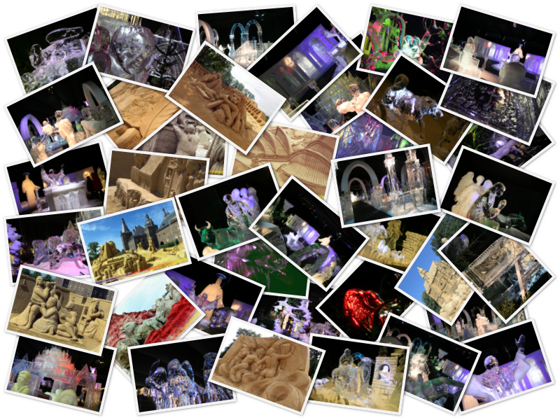 Alles andere, nur keine Flugzeuge! Sandskulpturen