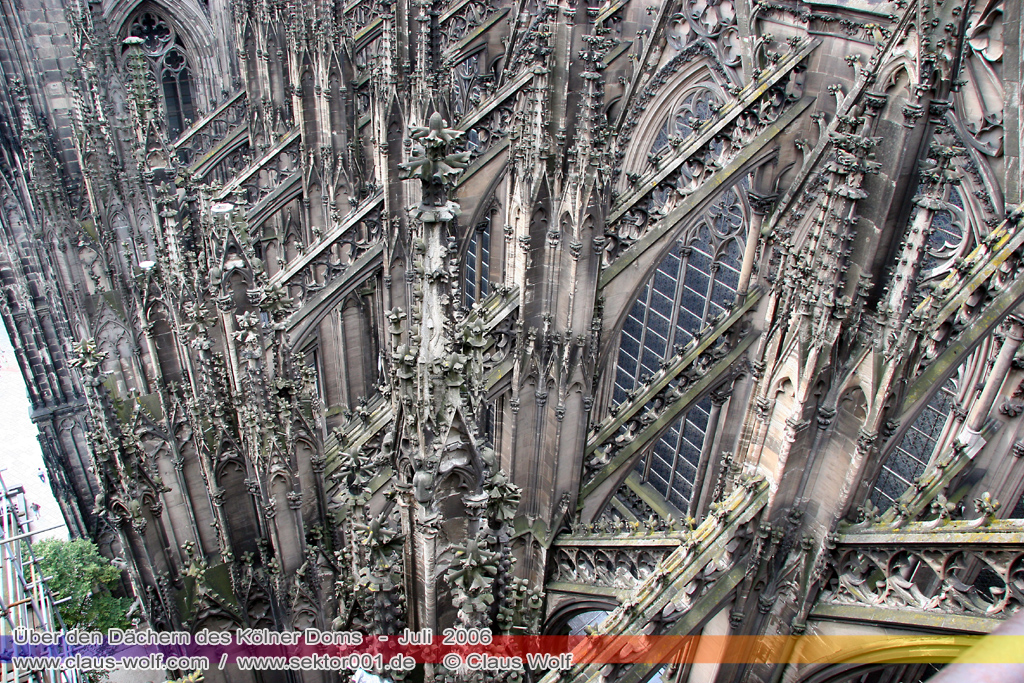 &Uuml;ber den D&auml;chern des K&ouml;lner Doms
