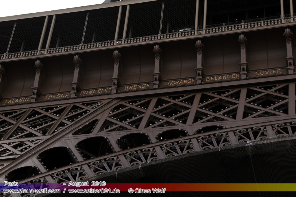 Paris, Eiffelturm, Detailansicht
