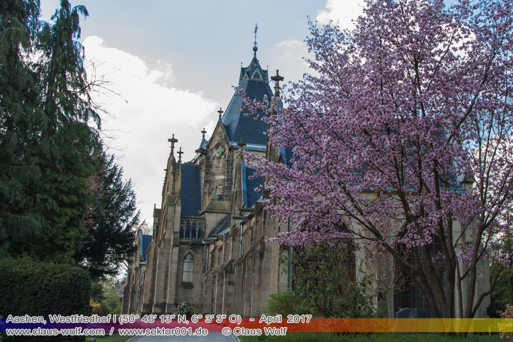 Aachen Westfriedhof, Campo Santo - eine seltene neugotische Grufthalle