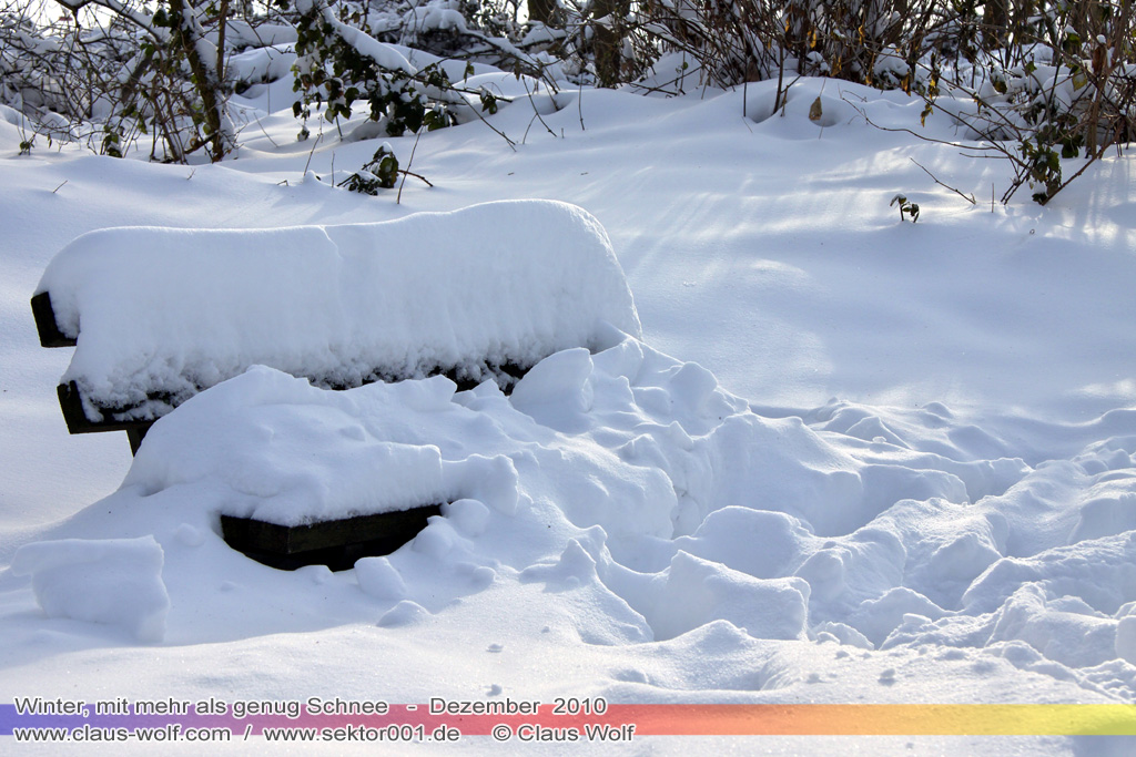 schon wieder Winter mit mehr als genug Schnee