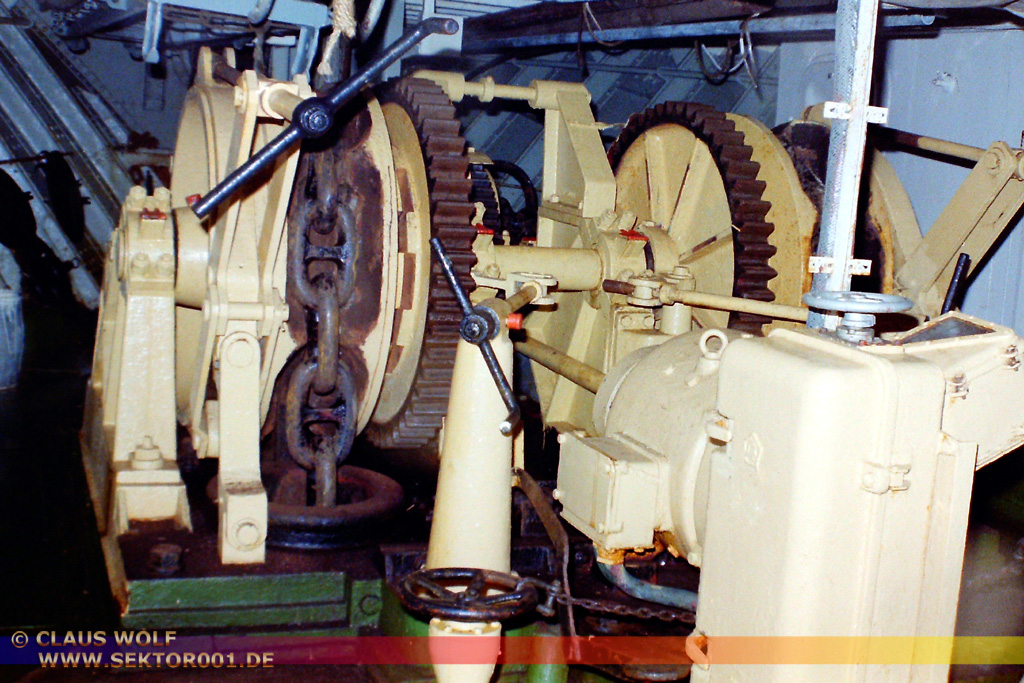 Die Ankerwinde der 4-Mast Bark Sedov