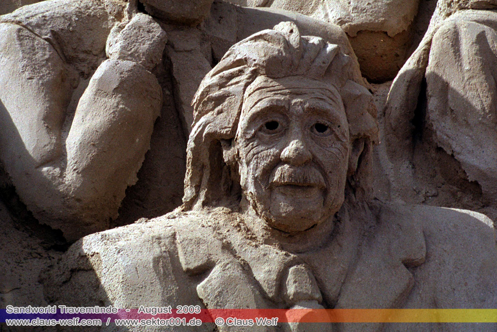 Baltic-Sail & Sandskulpturen-Festival Travem&uuml;nde 2008 - Albert Einstein