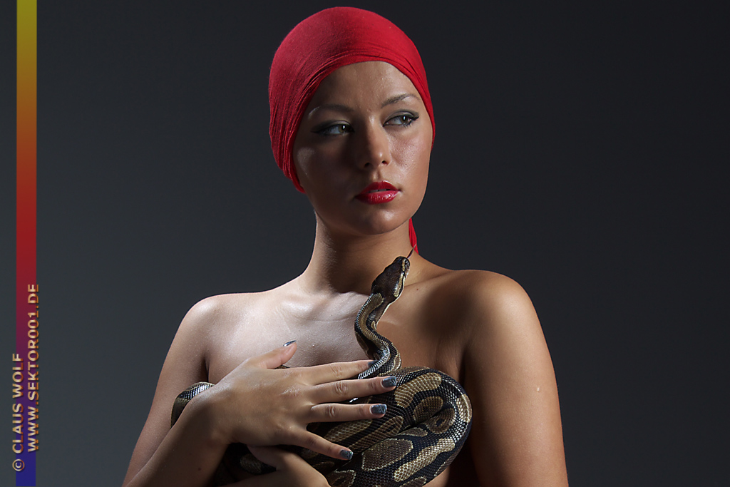 People, Portrait, Fashion, Bodypainting, Studio oder Outdoor - &nbsp; Model D.Mon (Monika Dulna) im Studio Stileben, Thema: Reptilium meets Studio Stileben: Hier mit K&ouml;nigspython